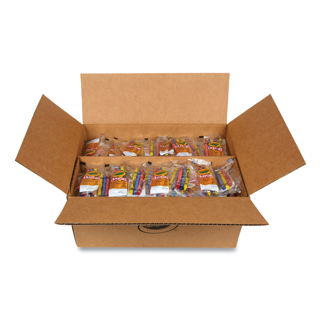Washable Crayons, Blue, Red, Yellow 3/Pack, 360 Packs/Carton