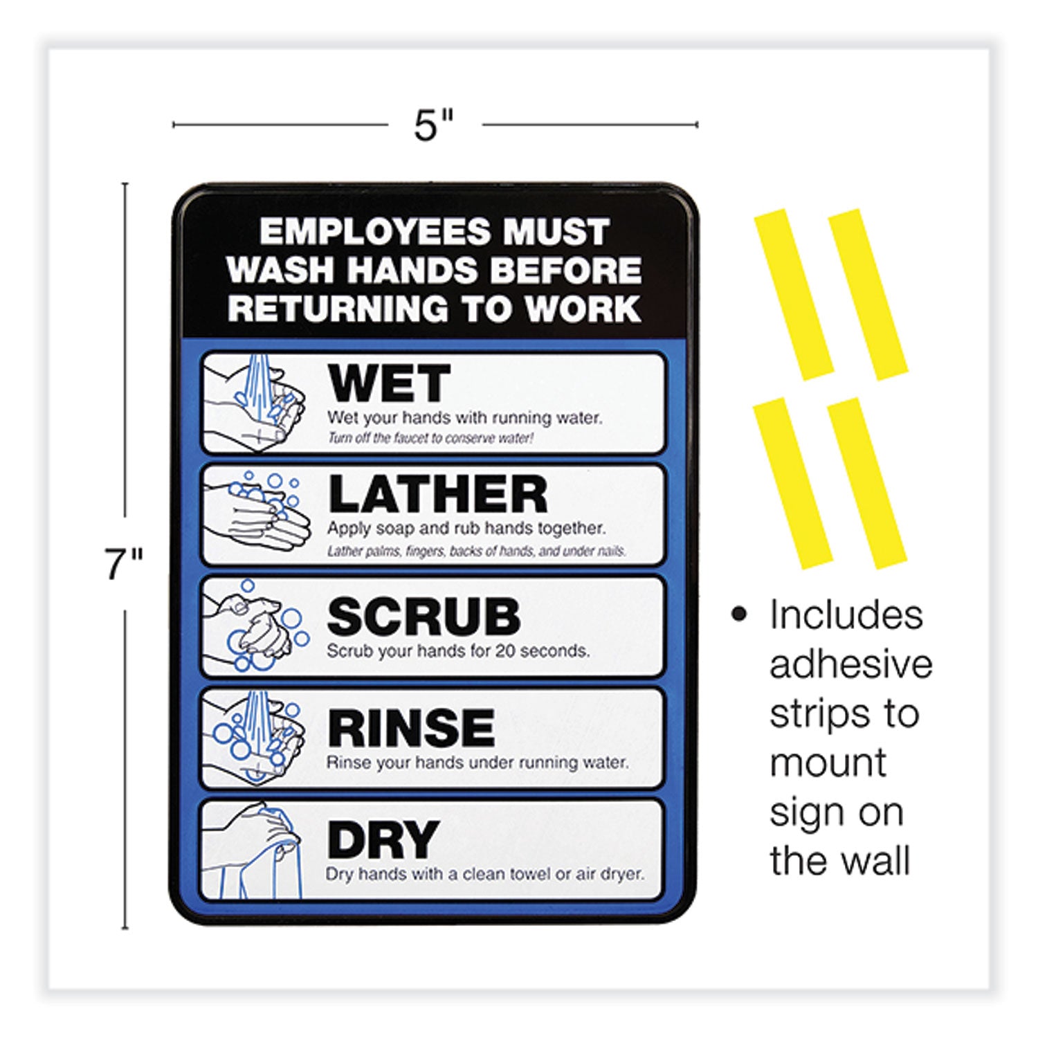 employees-must-wash-hands-indoor-wall-sign-5-x-7-black-blue-white-face-black-blue-graphics-2-pack_exohd0171s - 2