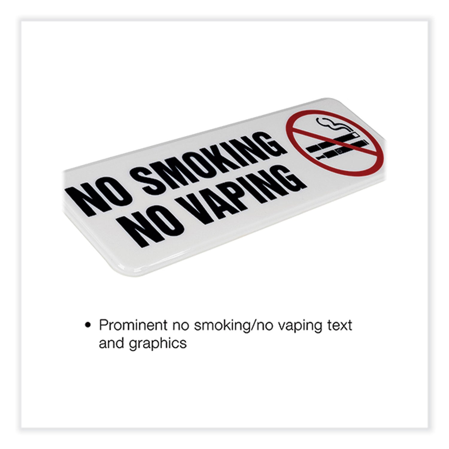 no-smoking-no-vaping-indoor-outdoor-wall-sign-9-x-3-black-face-black-red-graphics-4-pack_exohd0175s - 3