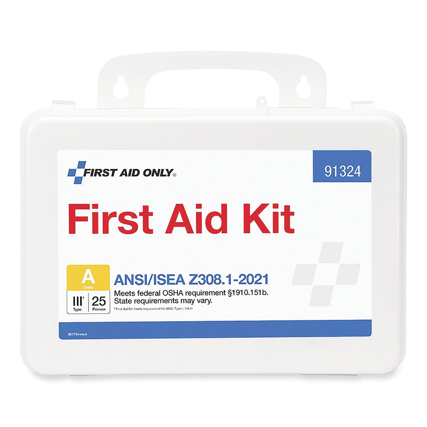 ansi-2021-first-aid-kit-for-25-people-94-pieces-plastic-case_fao91324 - 1