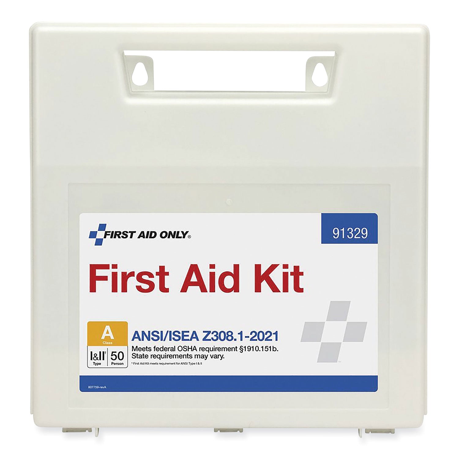 ansi-2021-first-aid-kit-for-50-people-184-pieces-plastic-case_fao91329 - 1