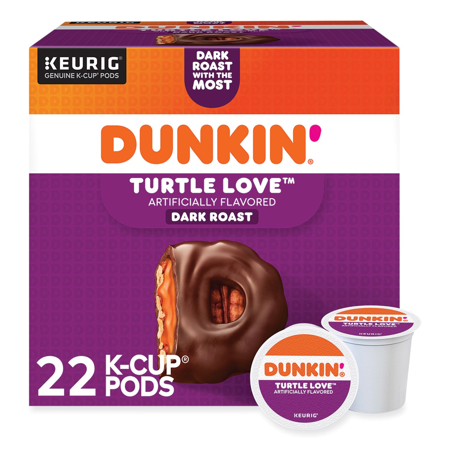 K-Cup Pods, Turtle Love Coffee, 22/Box