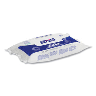 Healthcare Surface Disinfecting Wipes, 1-Ply, 7" x 10", Unscented, White, 72/Pack