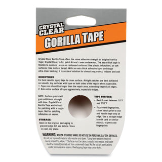 Crystal Clear Tape, 3" Core, 1.88" x 9 yds