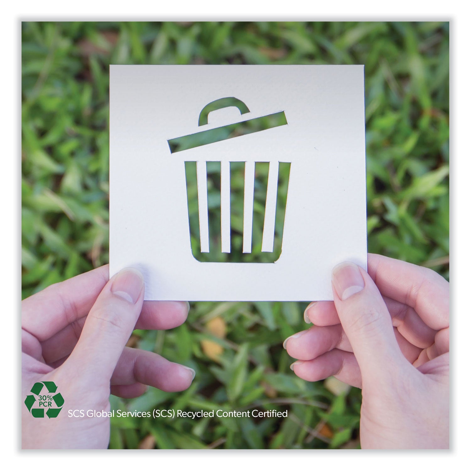 Eco Blend Max Can Liners, 40 to 45 gal, 0.8 mil, 40" x 46", Clear, 25 Bags/Roll, 6 Rolls/Carton