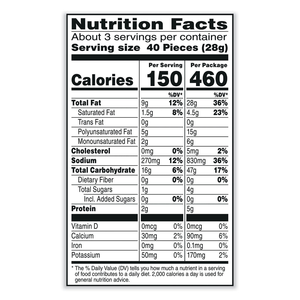 Puff'd Crackers, Double Cheese, 3 oz Bag, 6/Carton