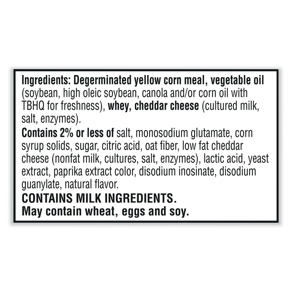 Puff'd Crackers, Double Cheese, 3 oz Bag, 6/Carton