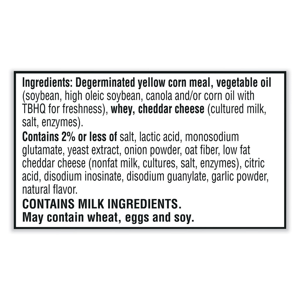 Puff'd Crackers, White Cheddar, 3 oz Bag, 6/Carton