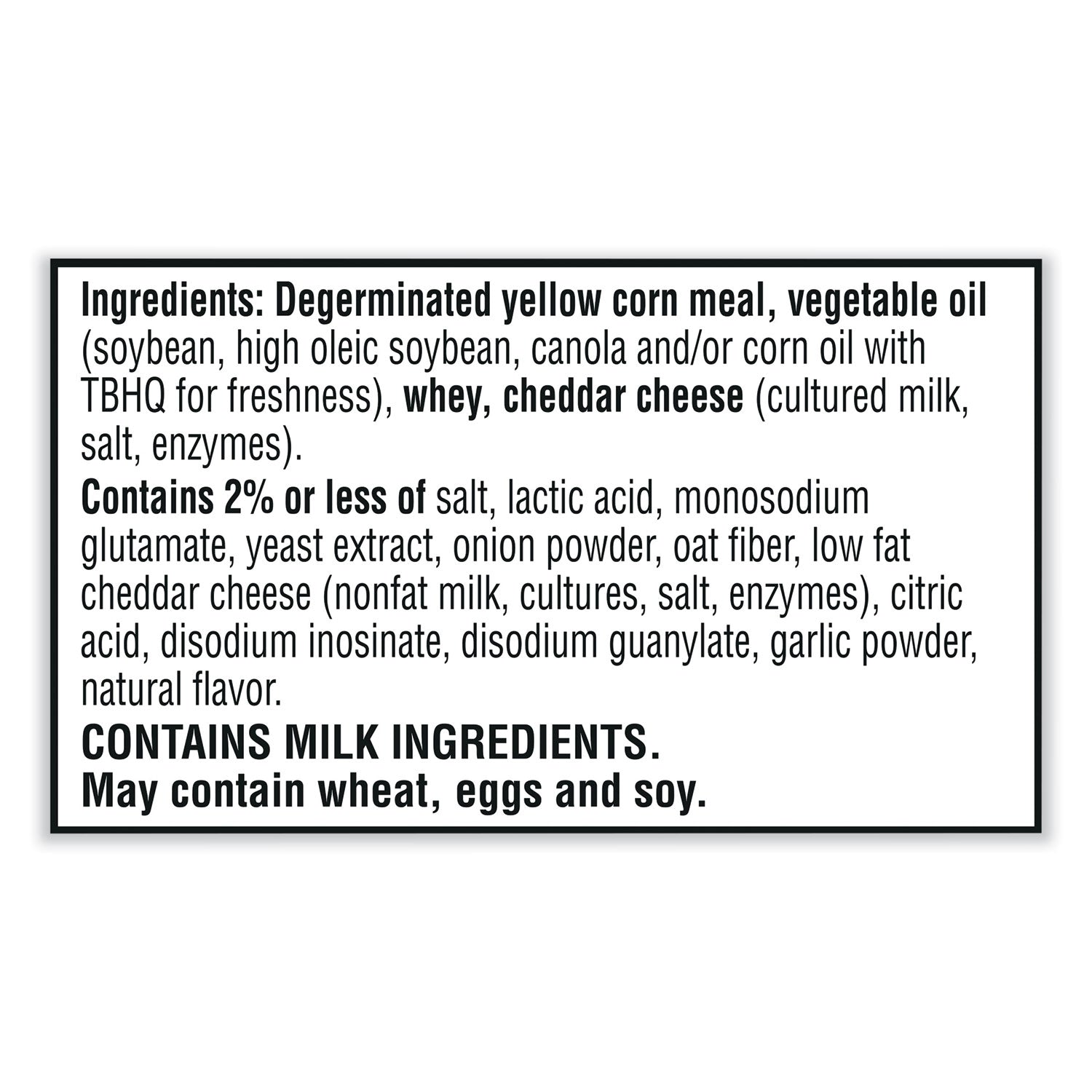 Puff'd Crackers, White Cheddar, 3 oz Bag, 6/Carton
