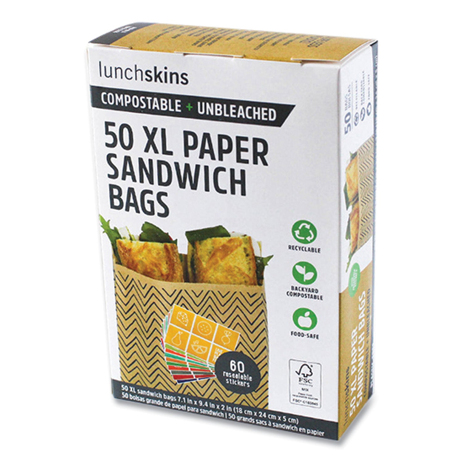 xl-sandwich-bag-with-resealable-stickers-71-x-2-x-91-kraft-with-black-chevron-pattern-50-box_lch860000586764 - 1