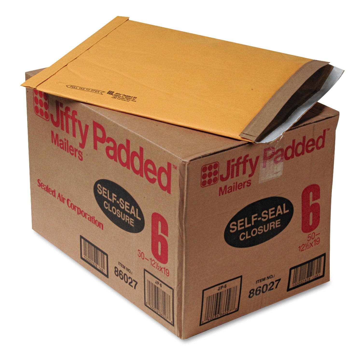 jiffy-padded-mailer-#6-paper-padding-self-adhesive-closure-125-x-19-natural-kraft-50-carton_sel64371 - 1