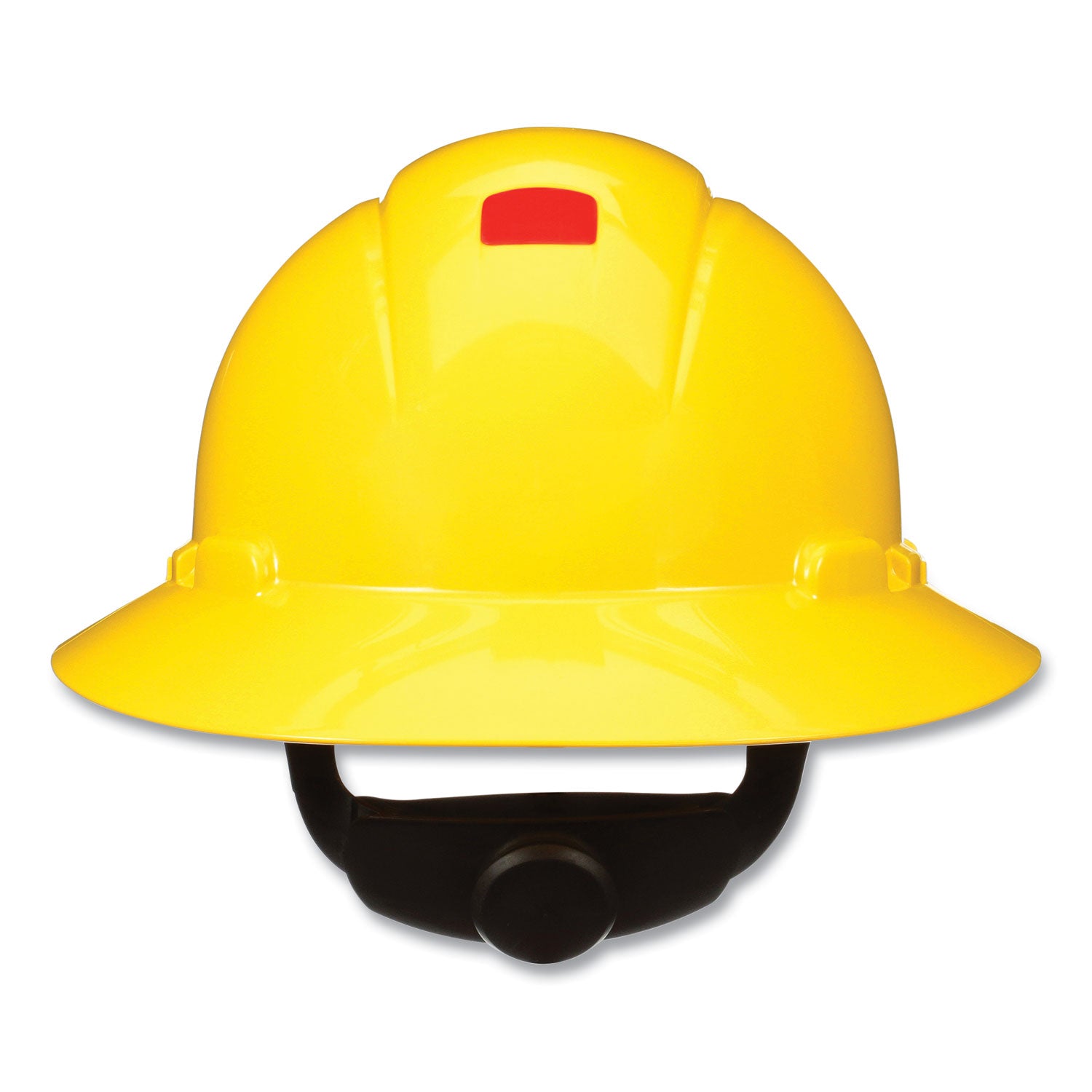 securefit-full-brim-hard-hat-with-uvicator-four-point-ratchet-suspension-yellow_mmmh802sfruv - 1