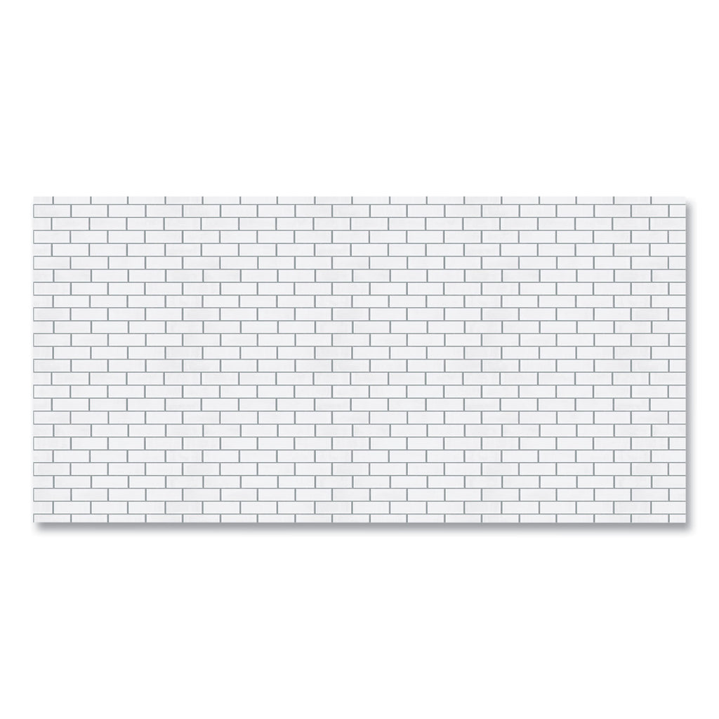 Fadeless Paper Roll, 50 lb Bond Weight, 48 x 50 ft, White Subway Tile
