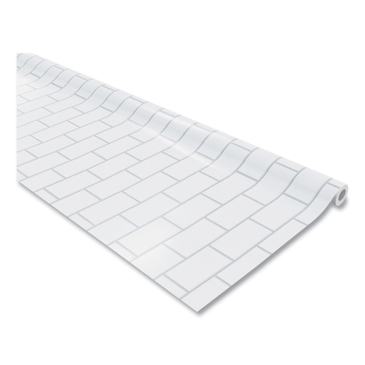 Fadeless Paper Roll, 50 lb Bond Weight, 48 x 50 ft, White Subway Tile
