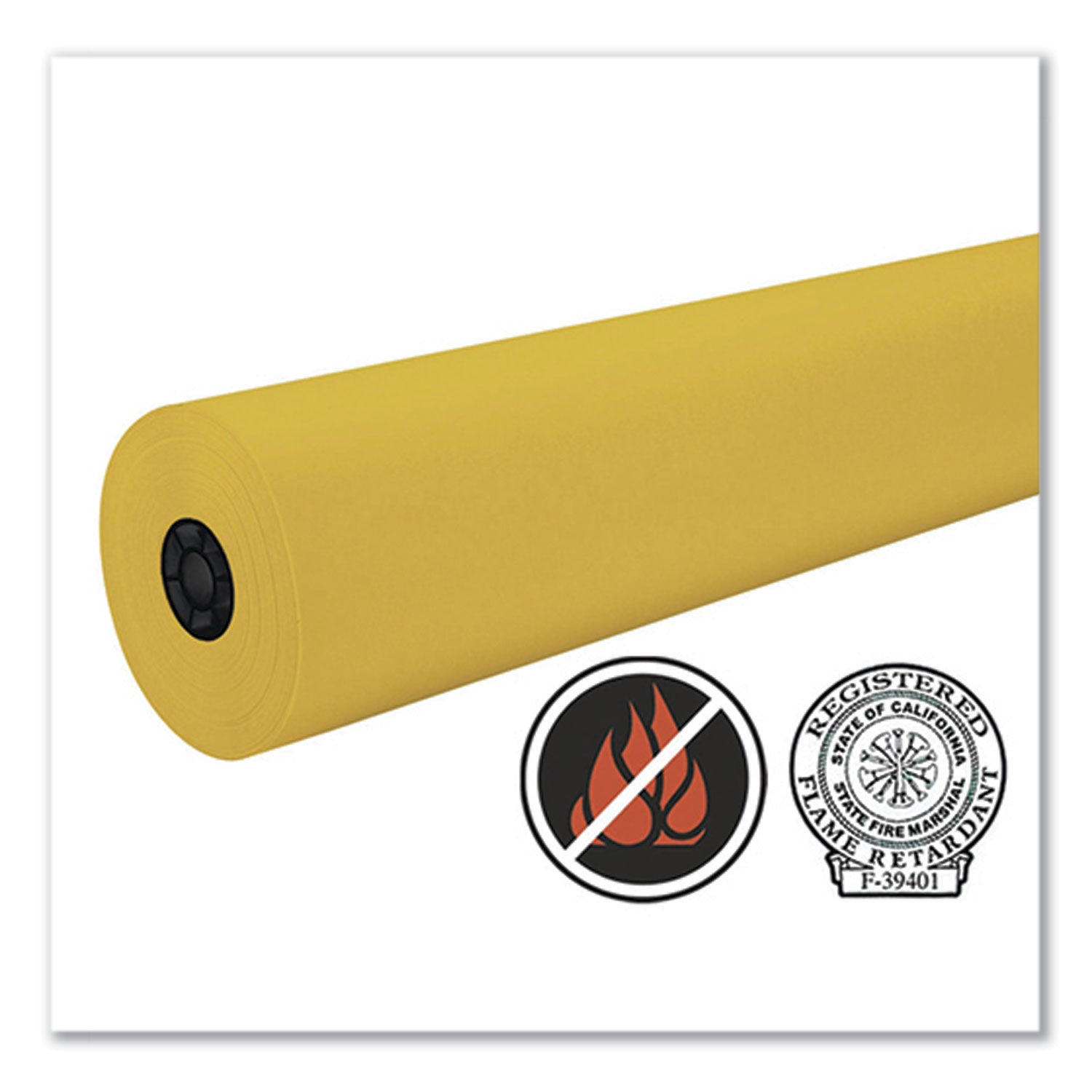 decorol-flame-retardant-art-rolls-40-lb-cover-weight-36-x-1000-ft-gold_pac101211 - 2