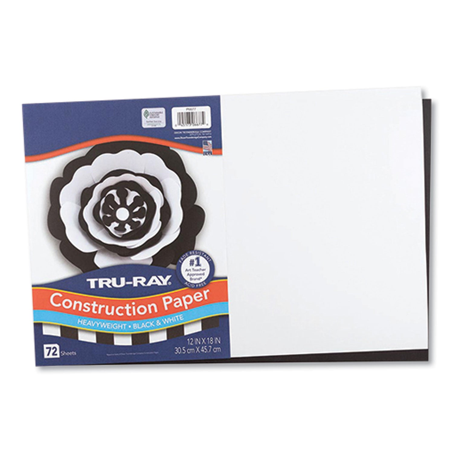 tru-ray-construction-paper-76-lb-text-weight-12-x-18-assorted-colors-72-pack_pacp6677 - 2
