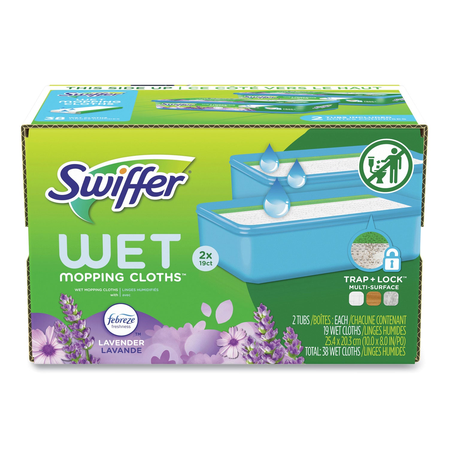 sweeper-trap-+-lock-wet-mop-cloth-8-x-10-white-lavender-scent-38-pack_pgc00743 - 2
