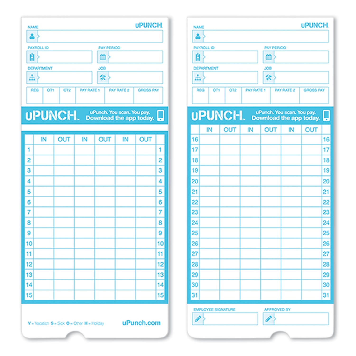 pay-to-punch-time-card-for-sb1200-time-clock-two-sides-338-x-738-100-pack_ppzcb1100 - 2