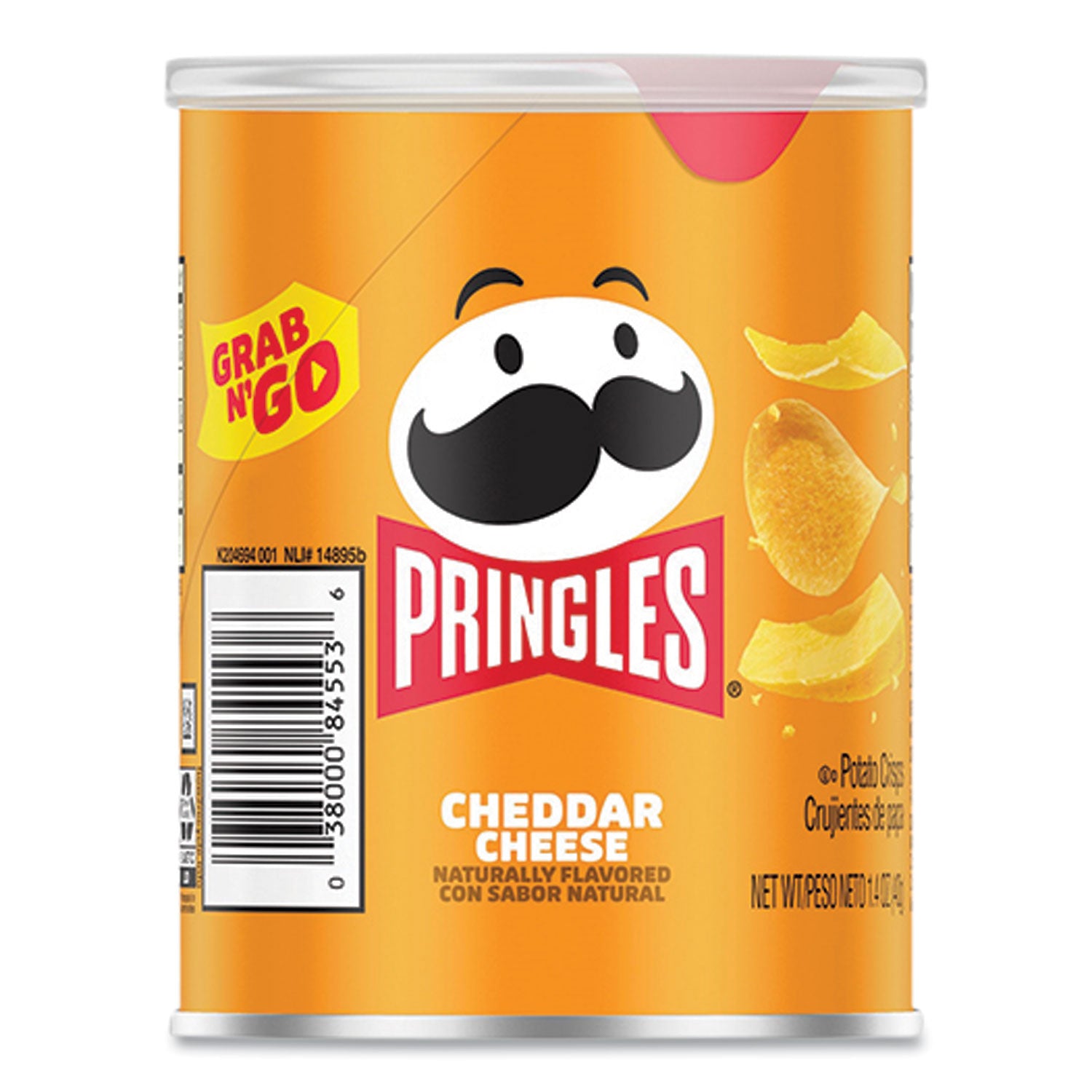 Grab & Go Cheddar Cheese Crisps, 1.4 oz Can, 12 Carton