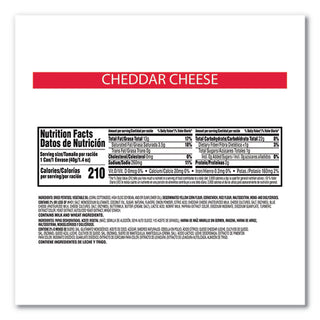 Grab & Go Cheddar Cheese Crisps, 1.4 oz Can, 12 Carton