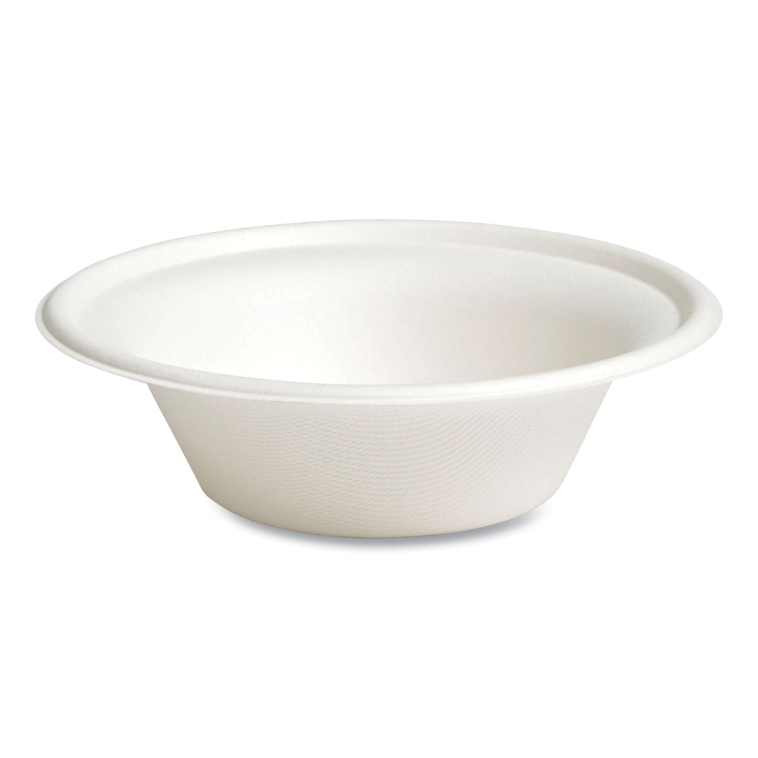PFAS-Free Compostable Bagasse Bowls, 12 oz, White, 125/Pack