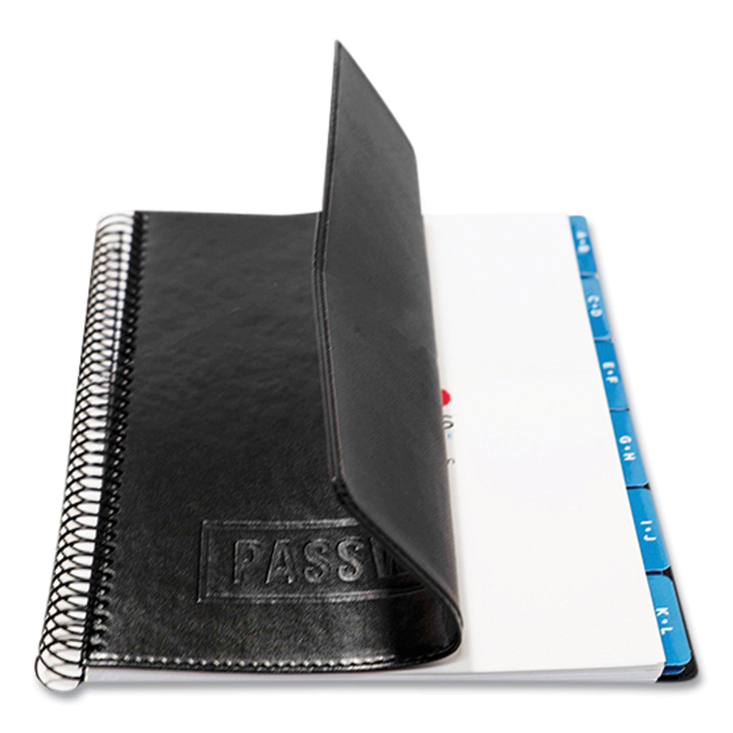 executive-format-password-log-book-576-total-entries-4-entries-page-black-faux-leather-cover-72-10-x-76-sheets_rfcexpwbookblk - 3