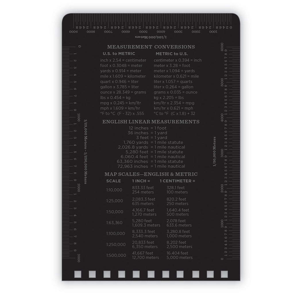 All-Weather Wire-O Notepad, Universal: Narrow Rule and Quadrille Rule, Black Cover, 50 White 3 x 5 Sheets