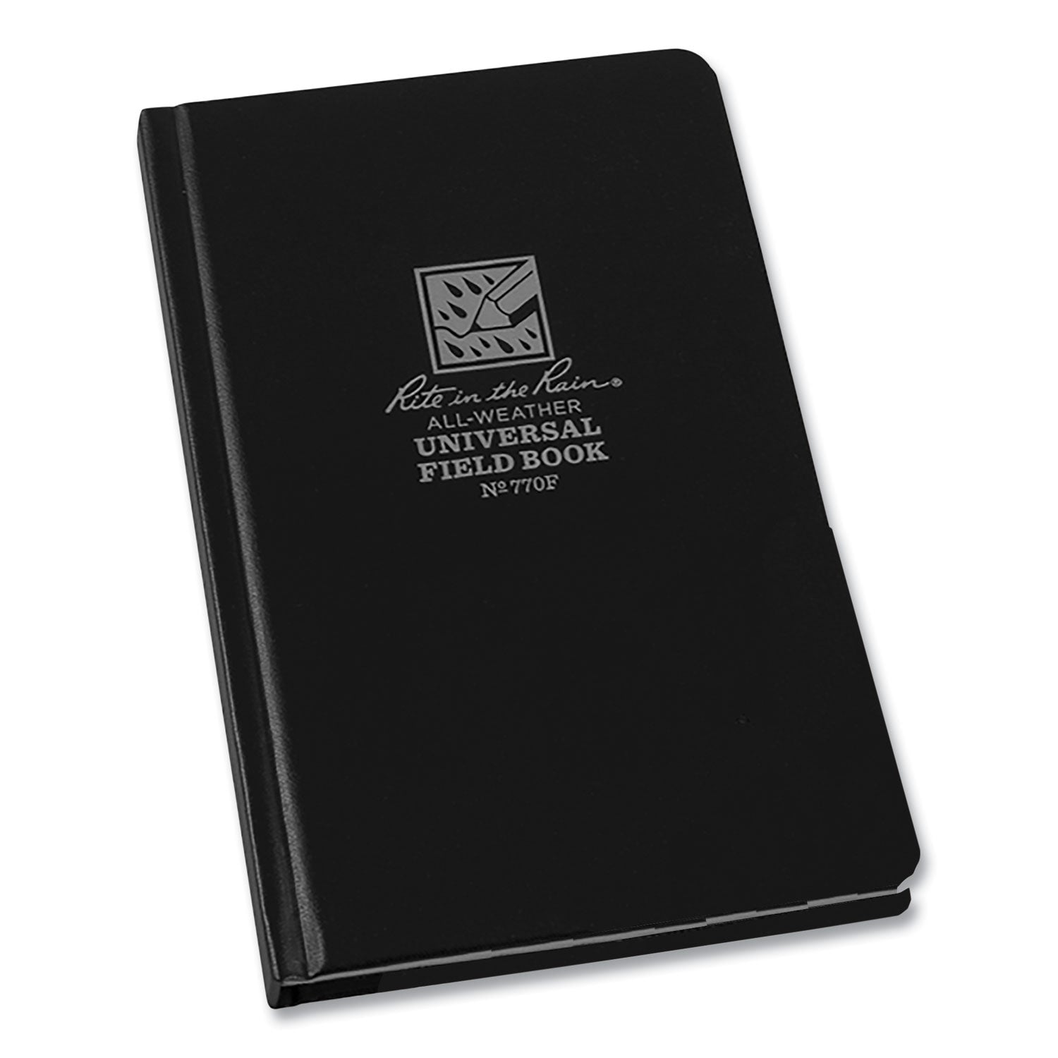 all-weather-hardbound-notebook-universal-narrow-rule-and-quadrille-rule-black-cover-80-725-x-438-sheets_rir770f - 1