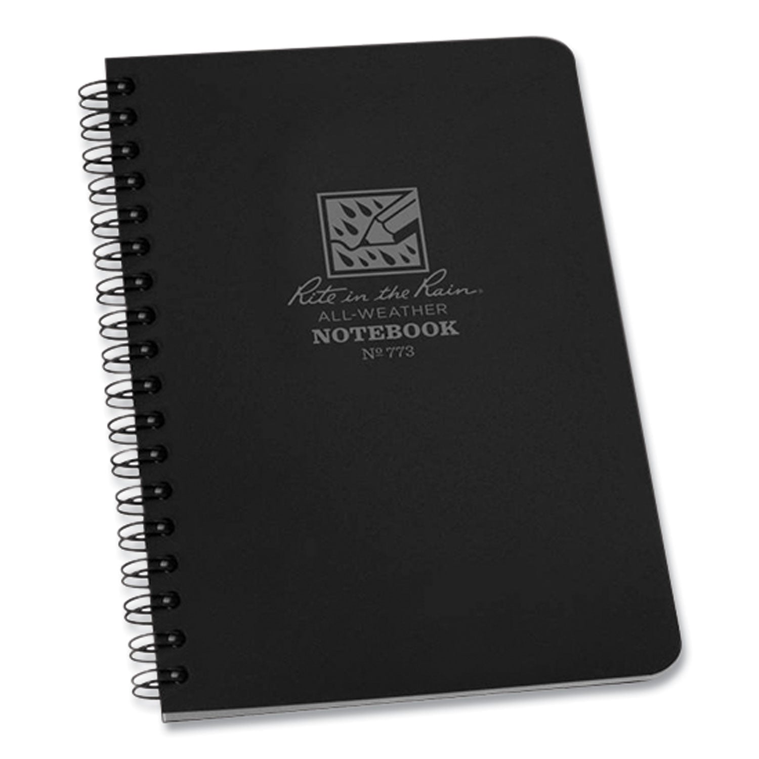 all-weather-wire-o-notebook-universal-narrow-rule-and-quadrille-rule-black-cover-32-7-x-463-sheets_rir773 - 1