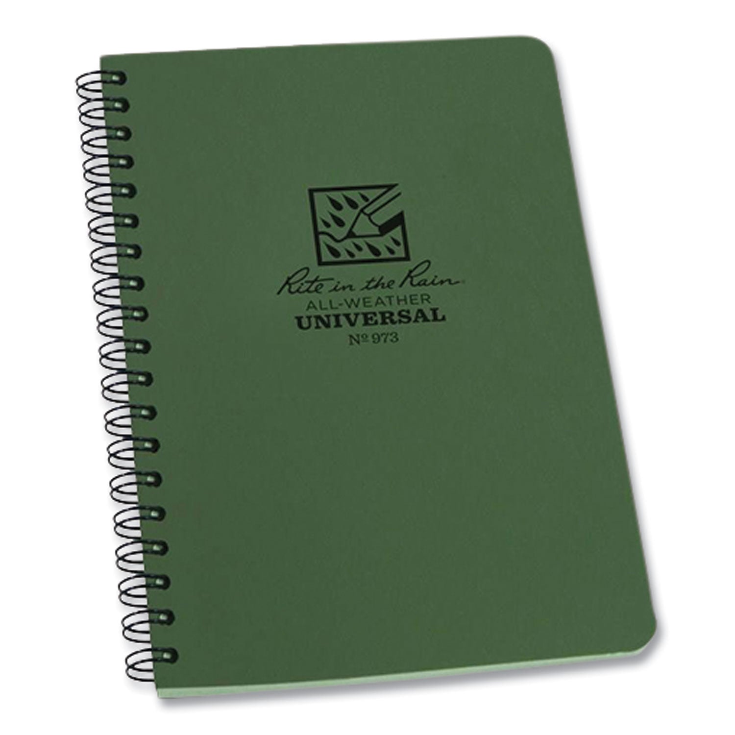 all-weather-wire-o-notebook-universal-narrow-rule-and-quadrille-rule-dark-green-cover-32-7-x-463-sheets_rir973 - 1