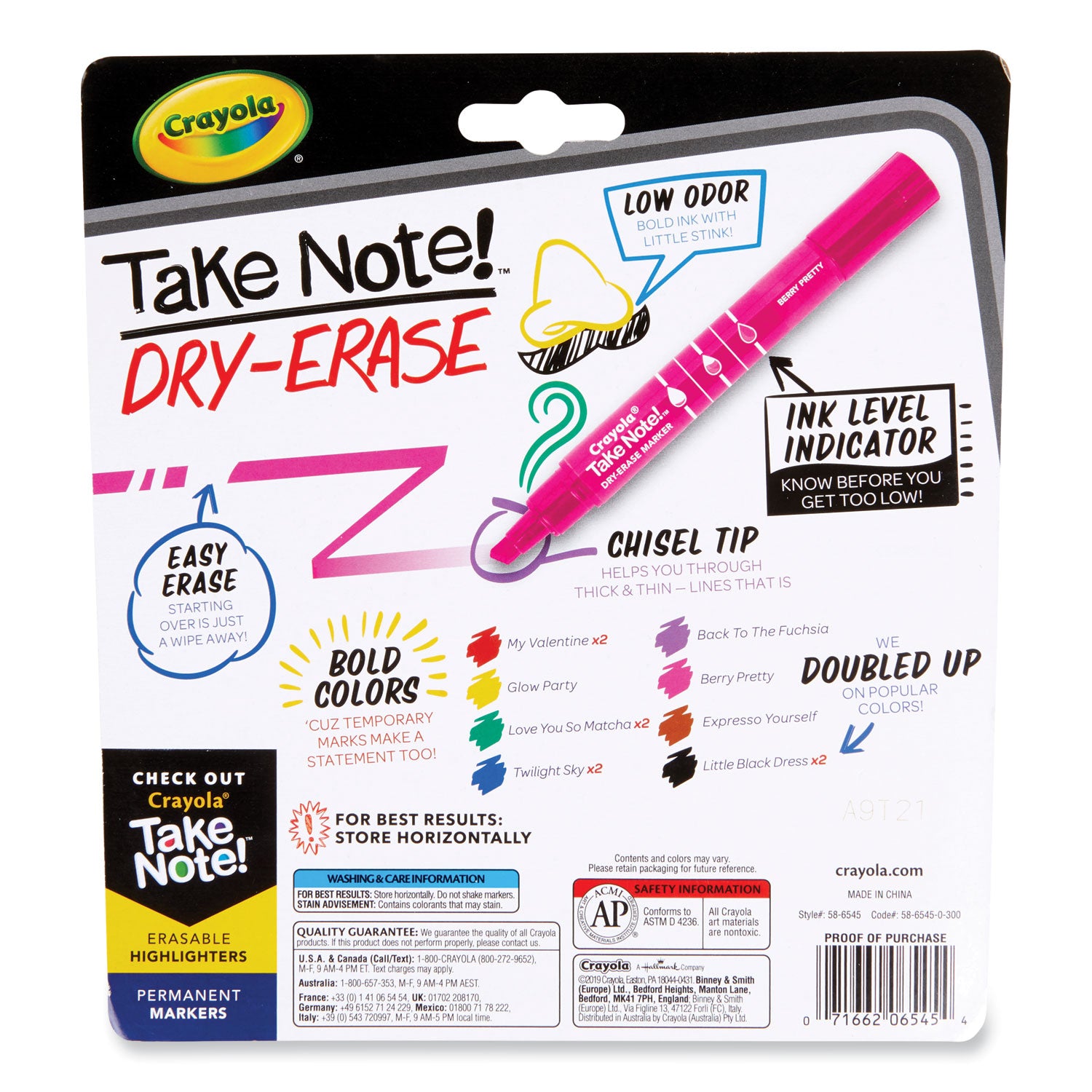 take-note-dry-erase-markers-broad-chisel-tip-assorted-12-pack_cyo586545 - 5