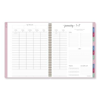 Harmony Weekly/Monthly Poly Planner, 11 x 9.38, Pink Cover, 13-Month (Jan to Jan): 2024 to 2025