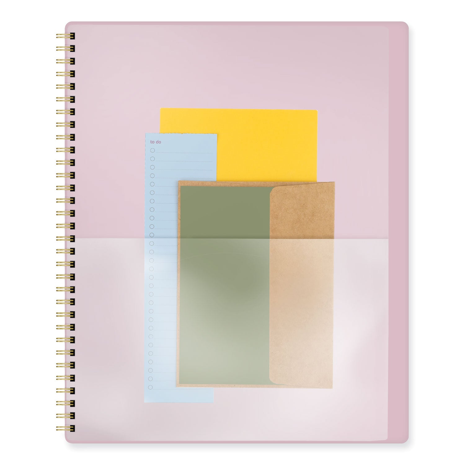 Harmony Weekly/Monthly Poly Planner, 11 x 9.38, Pink Cover, 13-Month (Jan to Jan): 2024 to 2025
