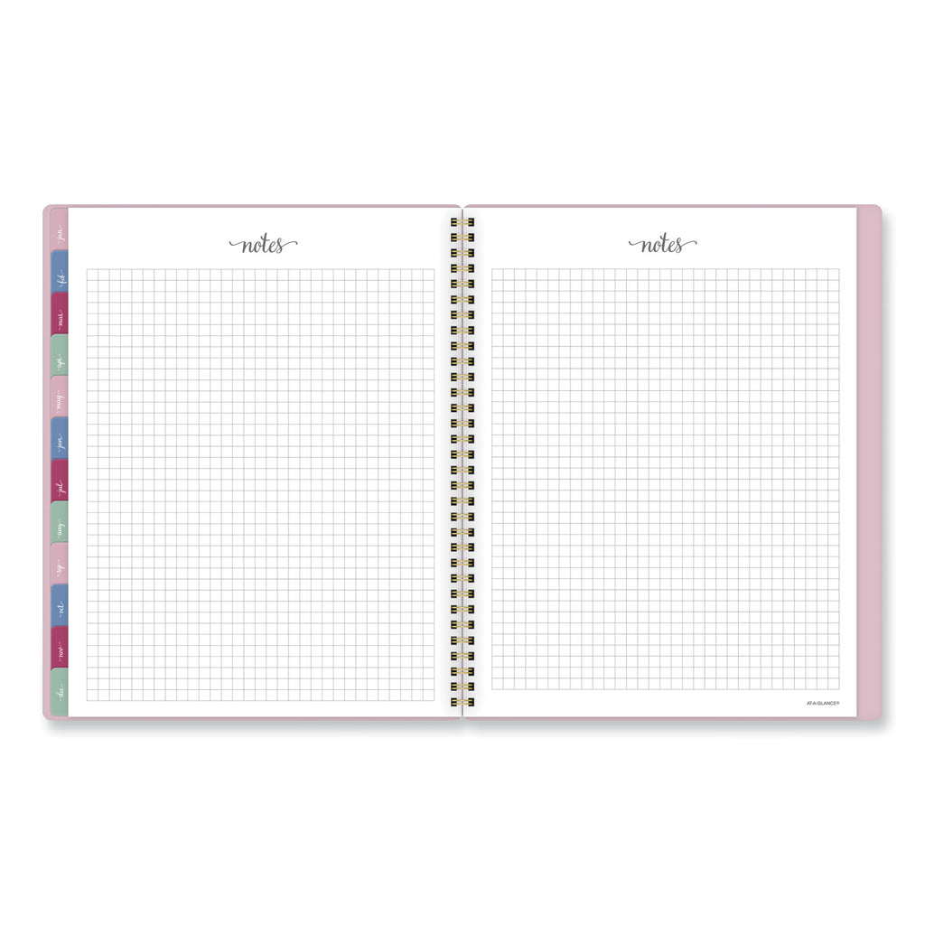 Harmony Weekly/Monthly Poly Planner, 11 x 9.38, Pink Cover, 13-Month (Jan to Jan): 2024 to 2025