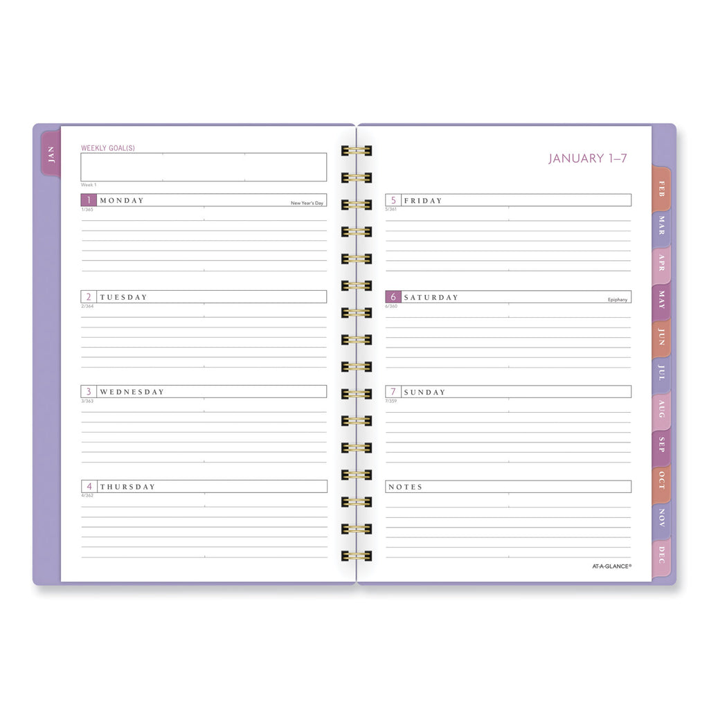 badge-geo-weekly-monthly-planner-85-x-638-purple-white-gold-cover-13-month-jan-to-jan-2024-to-2025_aag1675g200 - 2