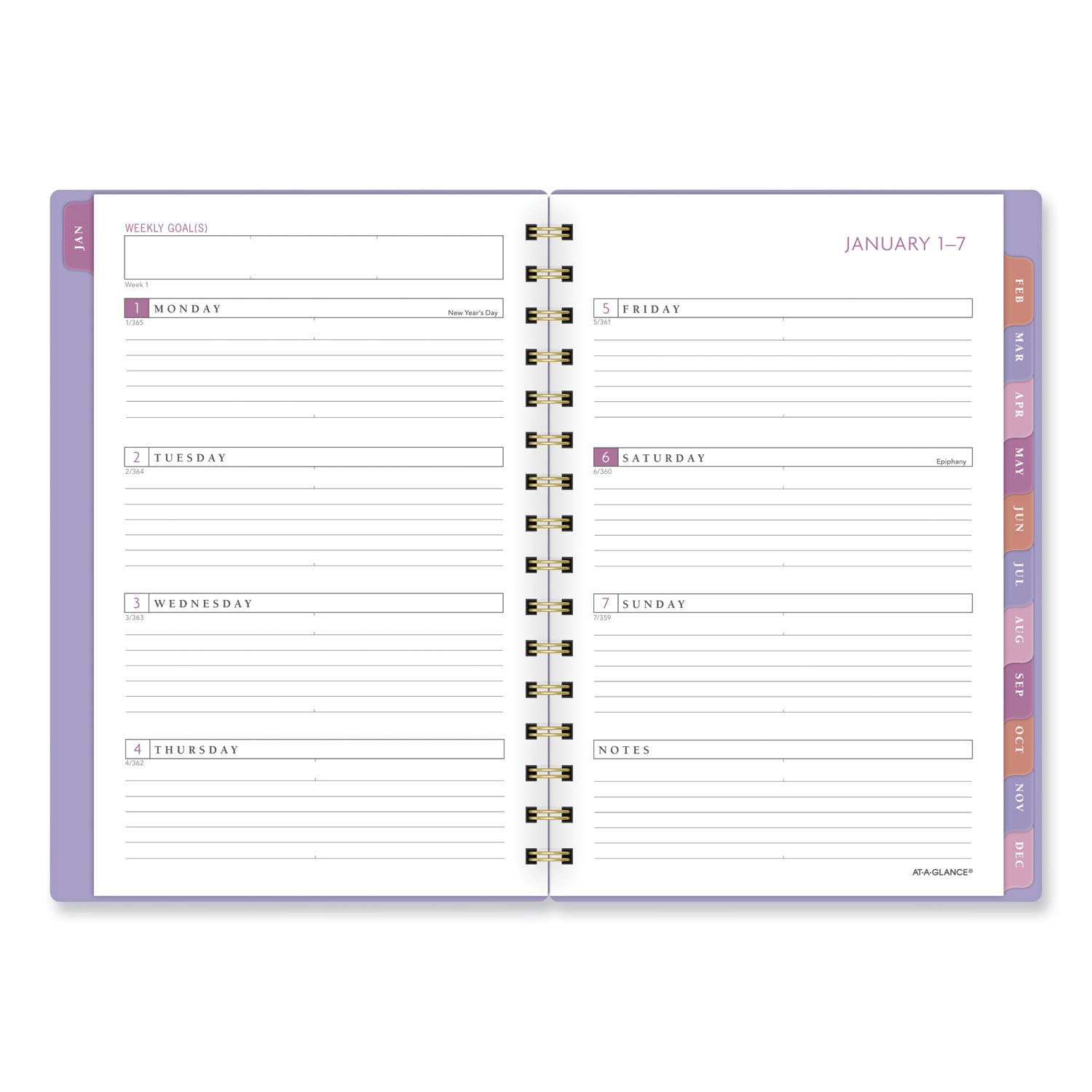 badge-geo-weekly-monthly-planner-85-x-638-purple-white-gold-cover-13-month-jan-to-jan-2024-to-2025_aag1675g200 - 2