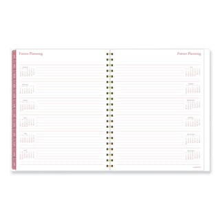 Cambridge Thicket Weekly/Monthly Planner - Large Size - Weekly, Monthly - 12 Month - January 2024 - December 2024 - 8 1/2" x 11" Sheet Size - Wire Bound - Multi - To-do List, Durable, Flexible, Snag Resistant, Double-sided Pocket, Dated Planning Page - 2