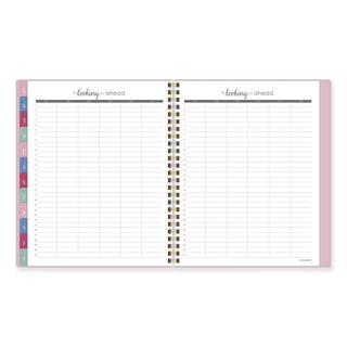 Harmony Weekly/Monthly Poly Planner, 8.81 x 7.88, Pink Cover, 13-Month (Jan to Jan): 2024 to 2025