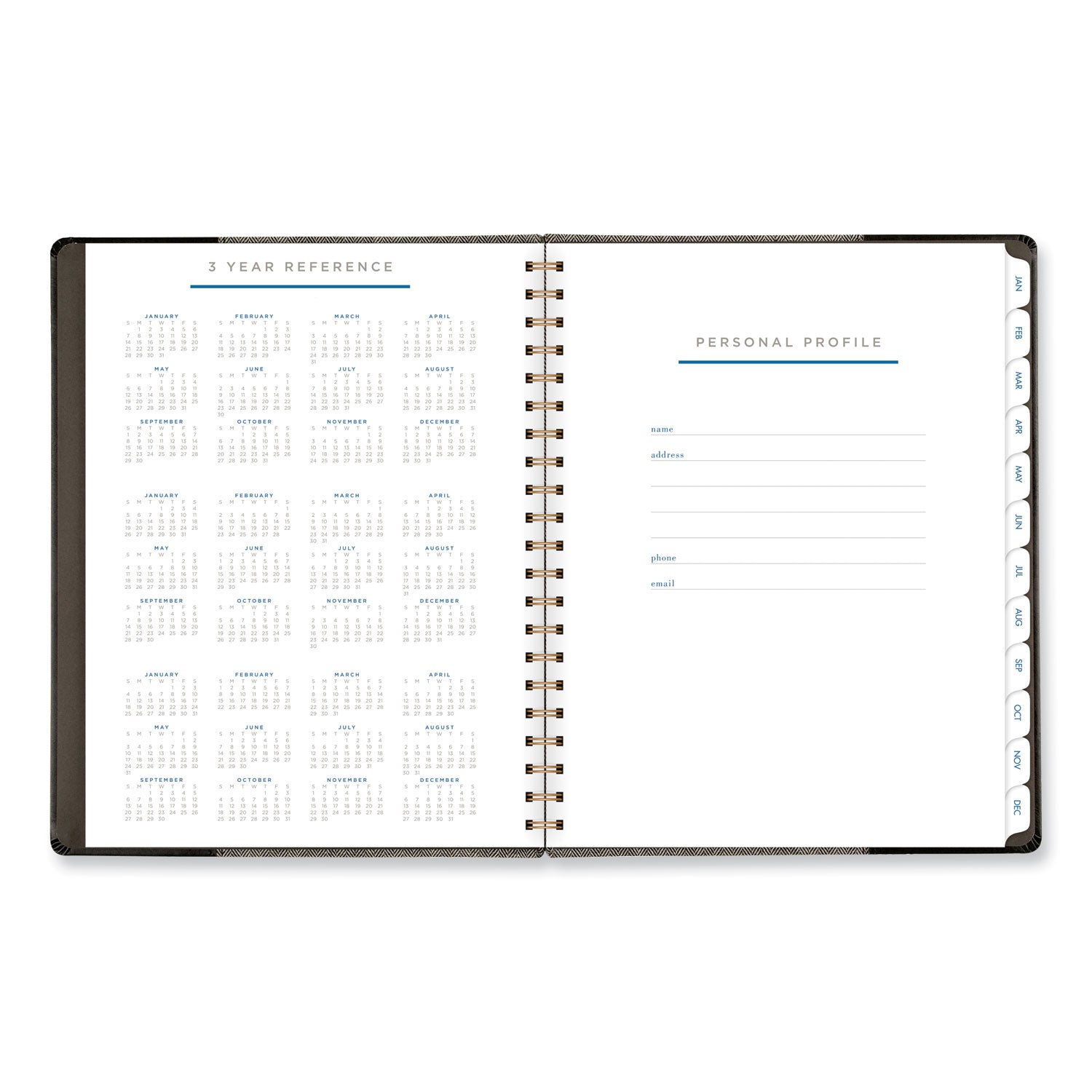 signature-collection-black-gray-felt-weekly-monthly-planner-1125-x-95-black-gray-cover-13-month-jan-to-jan-2024-2025_aagyp90505 - 4