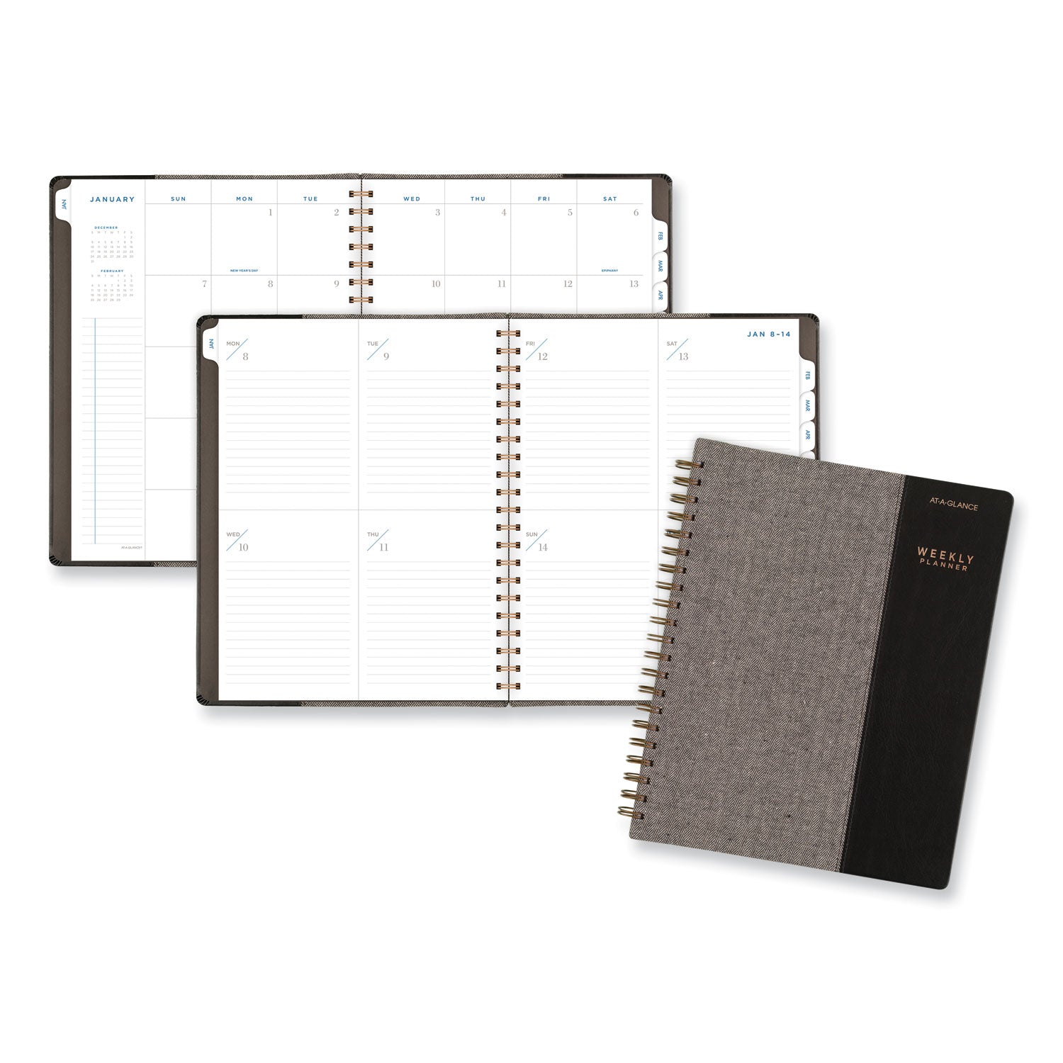 signature-collection-black-gray-felt-weekly-monthly-planner-1125-x-95-black-gray-cover-13-month-jan-to-jan-2024-2025_aagyp90505 - 1