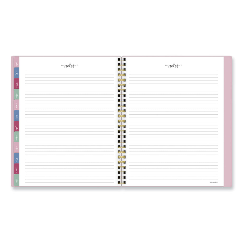 Harmony Weekly/Monthly Poly Planner, 8.81 x 7.88, Pink Cover, 13-Month (Jan to Jan): 2024 to 2025