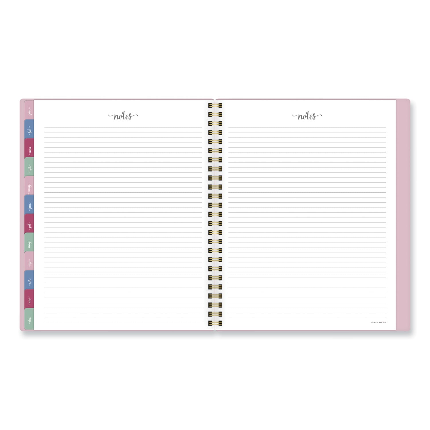 Harmony Weekly/Monthly Poly Planner, 8.81 x 7.88, Pink Cover, 13-Month (Jan to Jan): 2024 to 2025