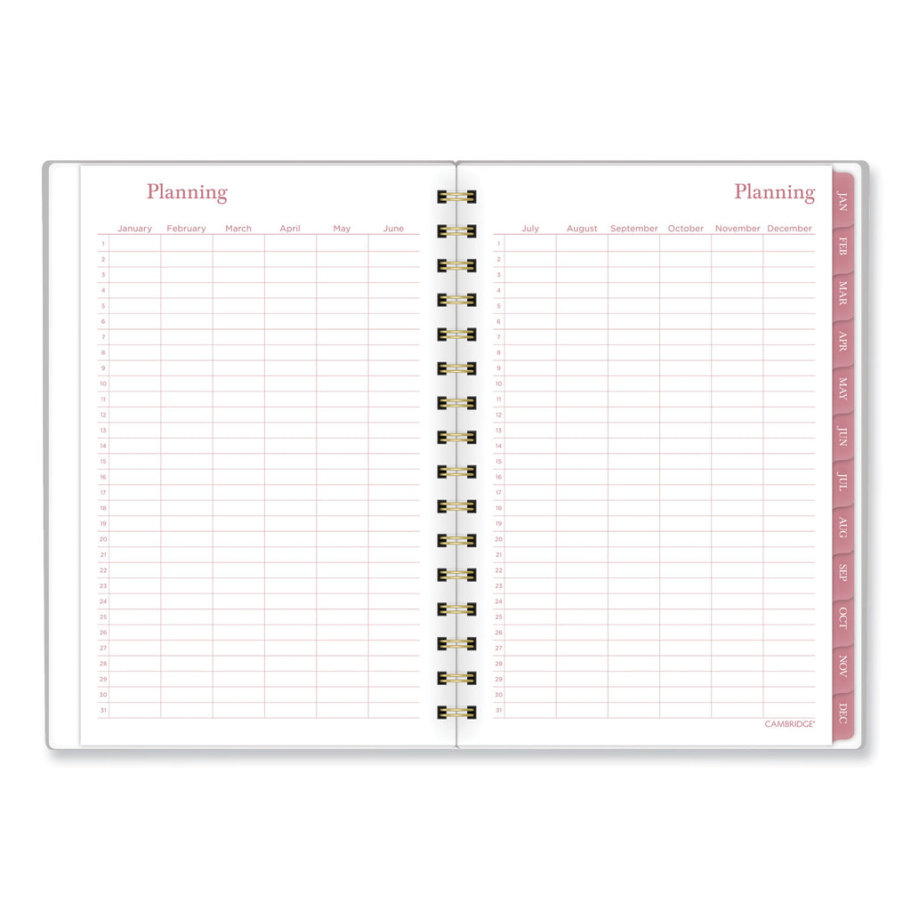 Cambridge Thicket Weekly/Monthly Planner - Small Size - Weekly, Monthly - 12 Month - January 2024 - December 2024 - 5 1/2" x 8 1/2" Sheet Size - Wire Bound - Multi - To-do List, Durable, Flexible, Snag Resistant, Double-sided Pocket, Dated Planning P - 7
