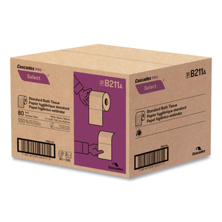 Select Standard Bath Tissue, 2-Ply, White, 500 Sheets/Roll, 80 Rolls/Carton
