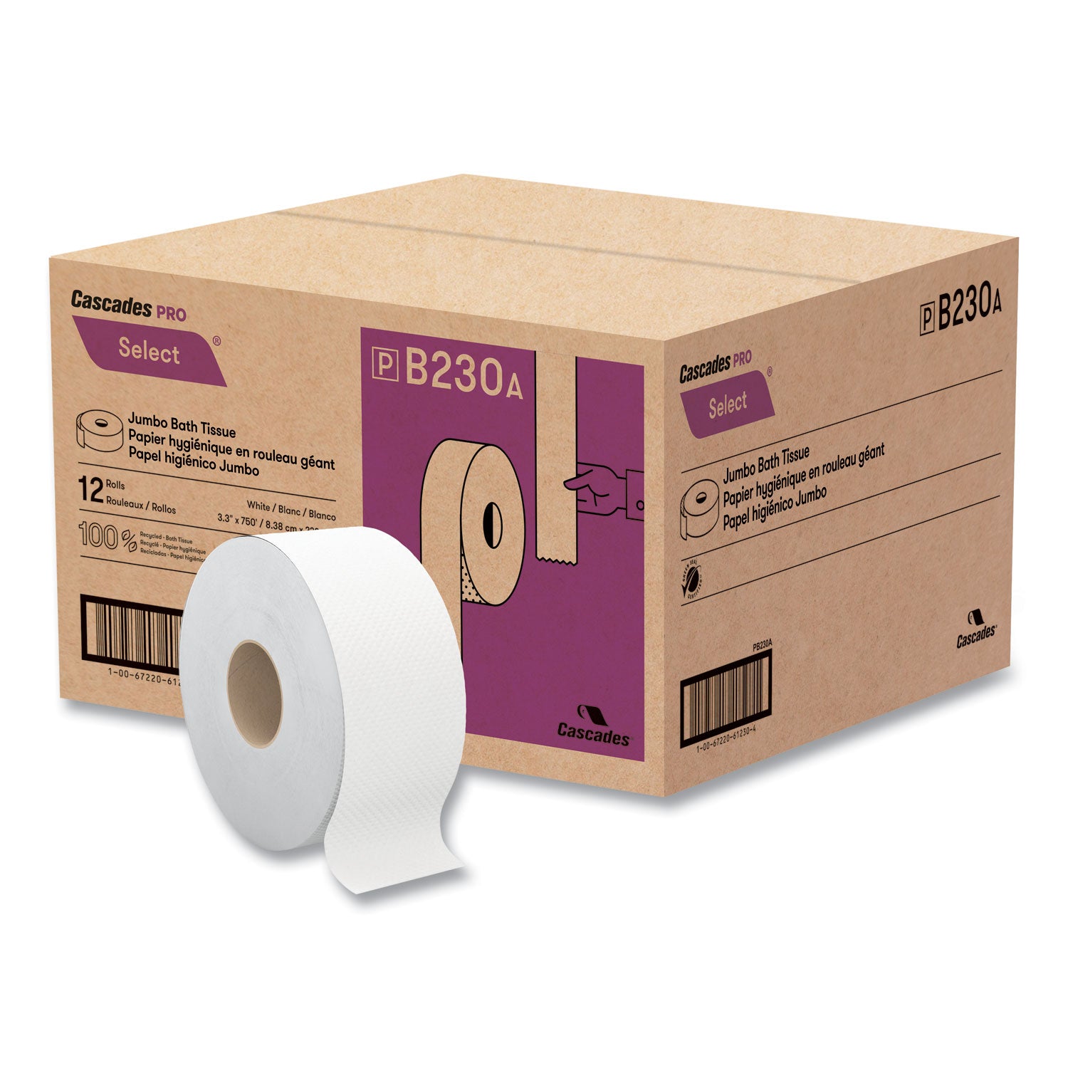 select-jumbo-bath-tissue-septic-safe-2-ply-white-33-x-750-ft-12-carton_csdb230 - 1
