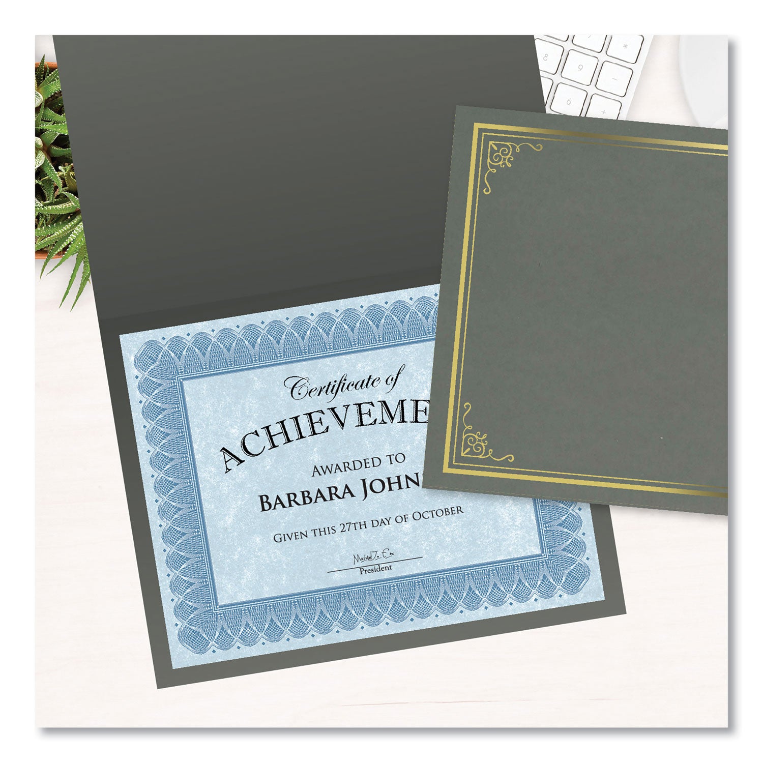 certificate-document-cover-975-x-125-gray-with-gold-foil-5-pack_geo49114 - 2