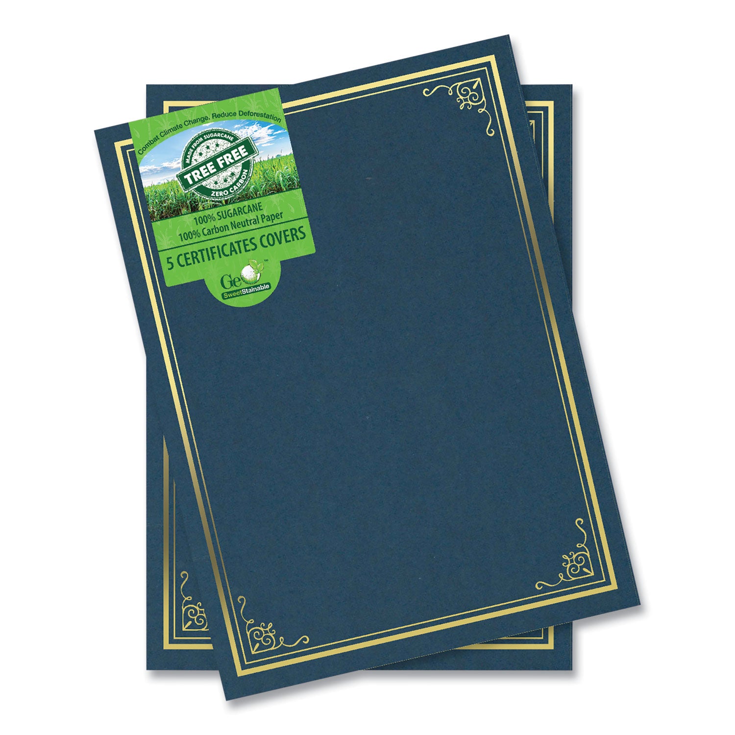 certificate-document-cover-975-x-125-navy-with-gold-foil-5-pack_geo49017 - 1