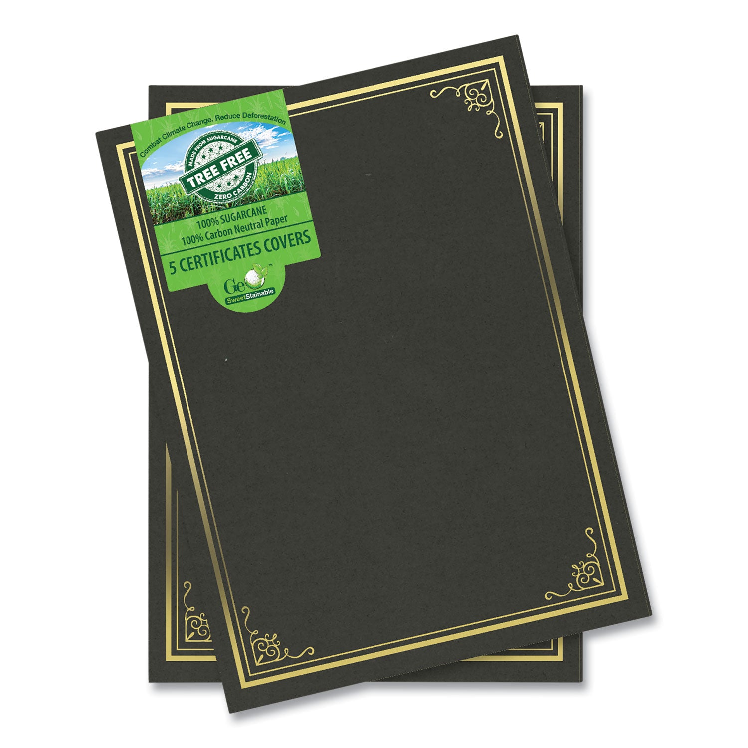 certificate-document-cover-975-x-125-black-with-gold-foil-5-pack_geo49029 - 1