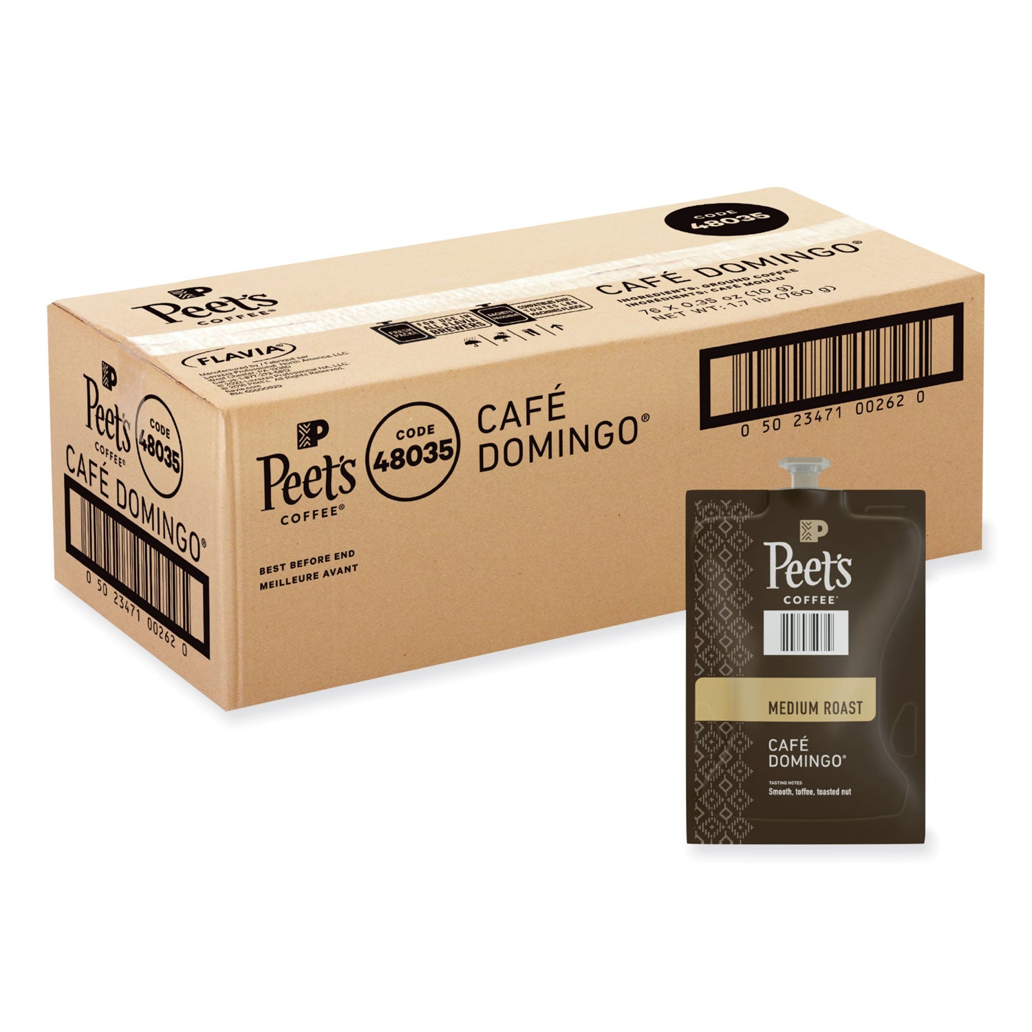 flavia-ground-coffee-freshpacks-cafe-domingo-blend-035-oz-freshpack-76-carton_peelpc00262 - 1