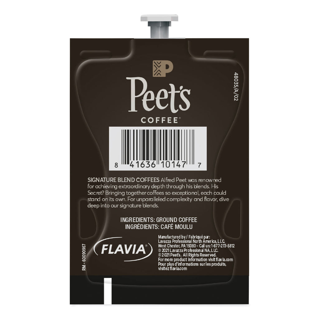 FLAVIA Ground Coffee Freshpacks, Cafe Domingo Blend, 0.35 oz Freshpack, 76/Carton